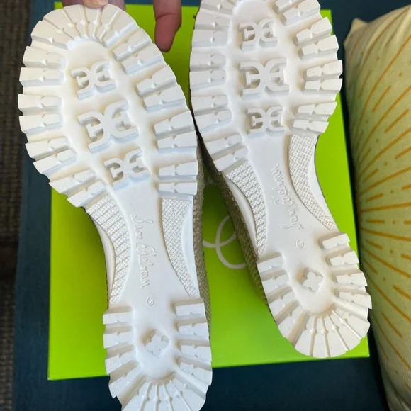 Sam Edelman Livi Natural Raffia Wedges NEW - Picture 4 of 5